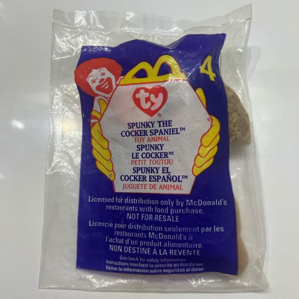 Mcdonald's Happy Meal Toy - Ty Beanie- Spunky The Cocker Spaniel 4
